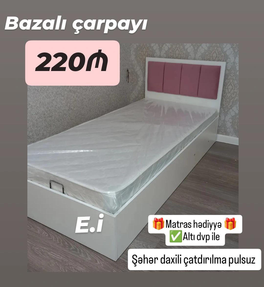 *Bazalı Çarpayı 220Azn💥* ✔️ Rəng seçimi var ✔️ Matireal