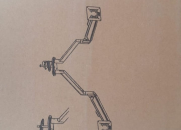 Model M11B iki qoşa monitor asmaq üçün stolüstü hərəkətli