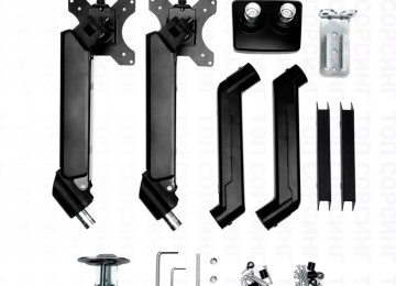 Model M11B iki qoşa monitor asmaq üçün stolüstü hərəkətli