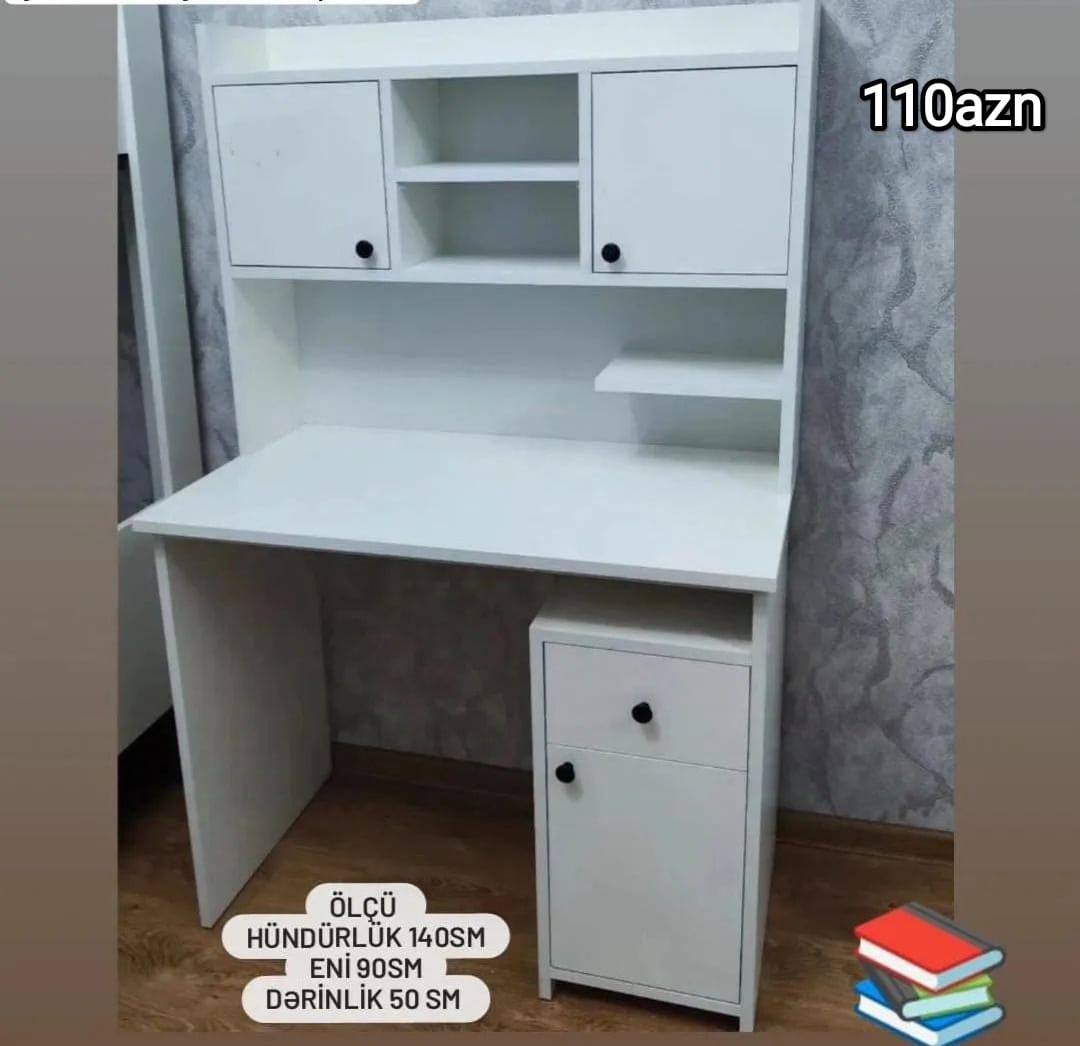 Yazı masası Sifarişlə hazırlanır Rəng seçimi var Ölçü