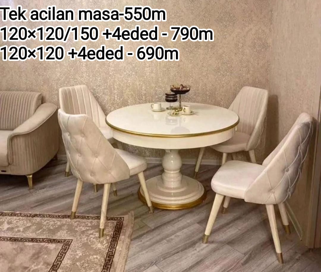 Stol stul dəsti Sifarişlə hazırlanır Rəng seçimi var 1Masa