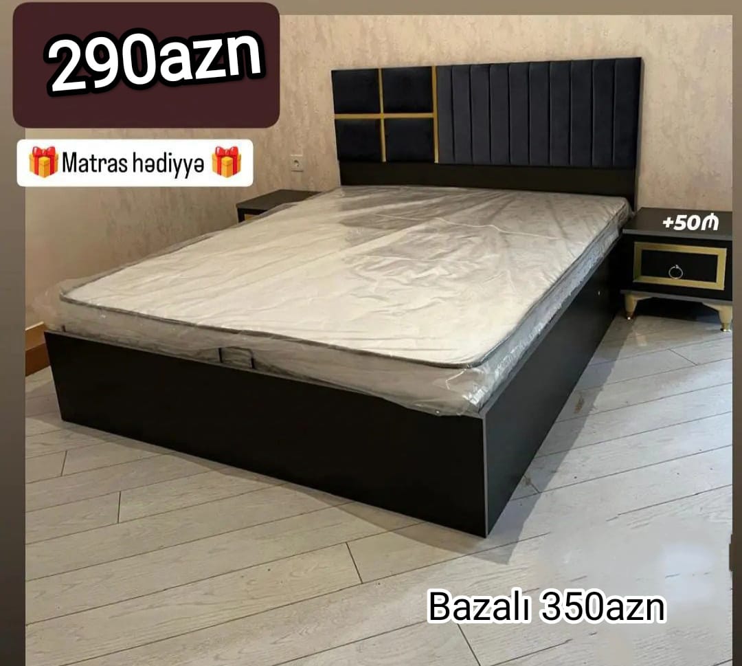 Taxt Sifarişlə hazırlanır Rəng seçimi var Ölçü 160/200sm