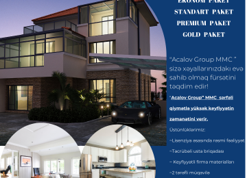 Arzusunda olduğunuz Ev, Villa layihəsinin qısa zamanda