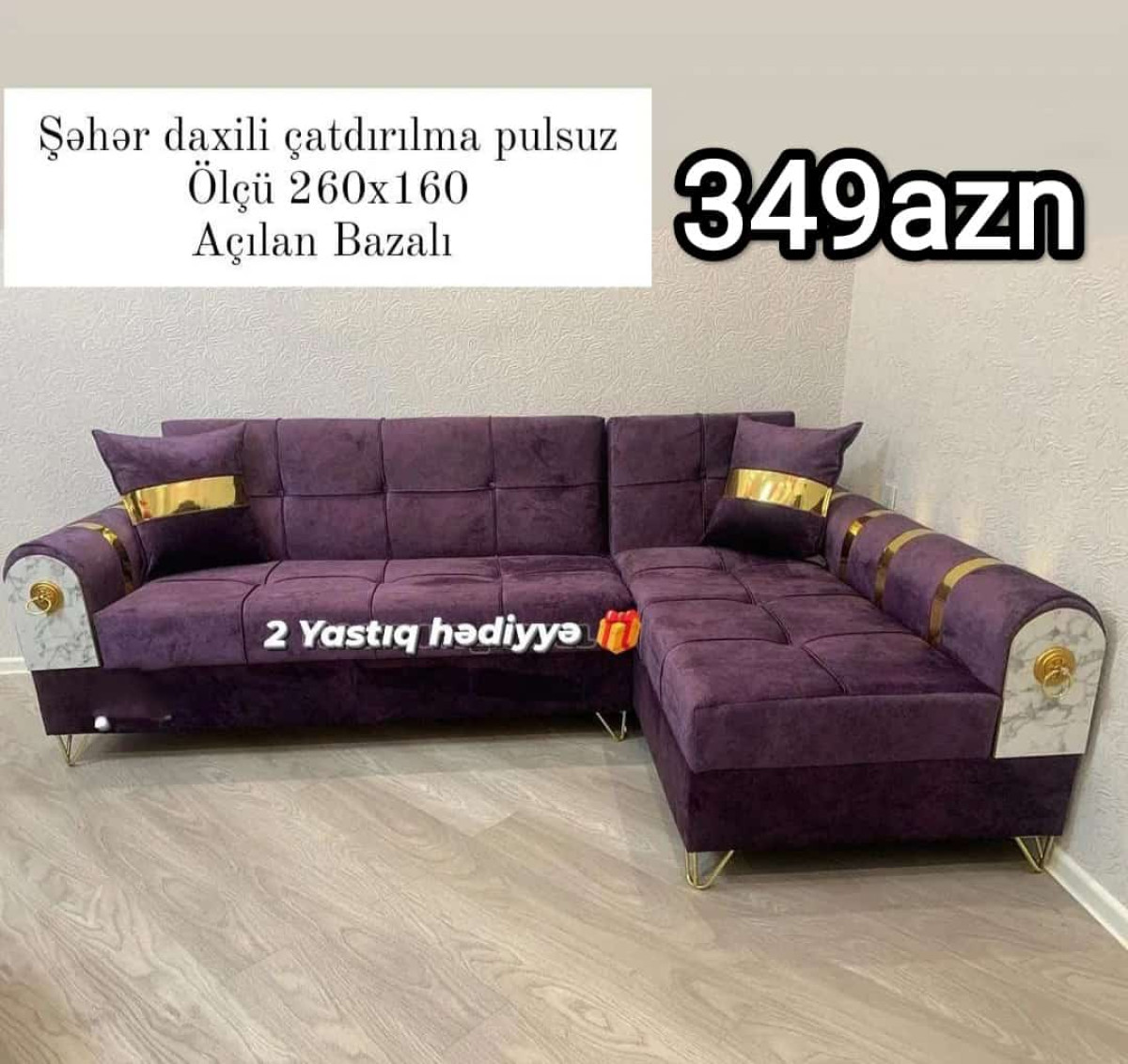 Künc divan Künc divan Sifarişlə hazırlanır Rəng seçimi var Açılır,