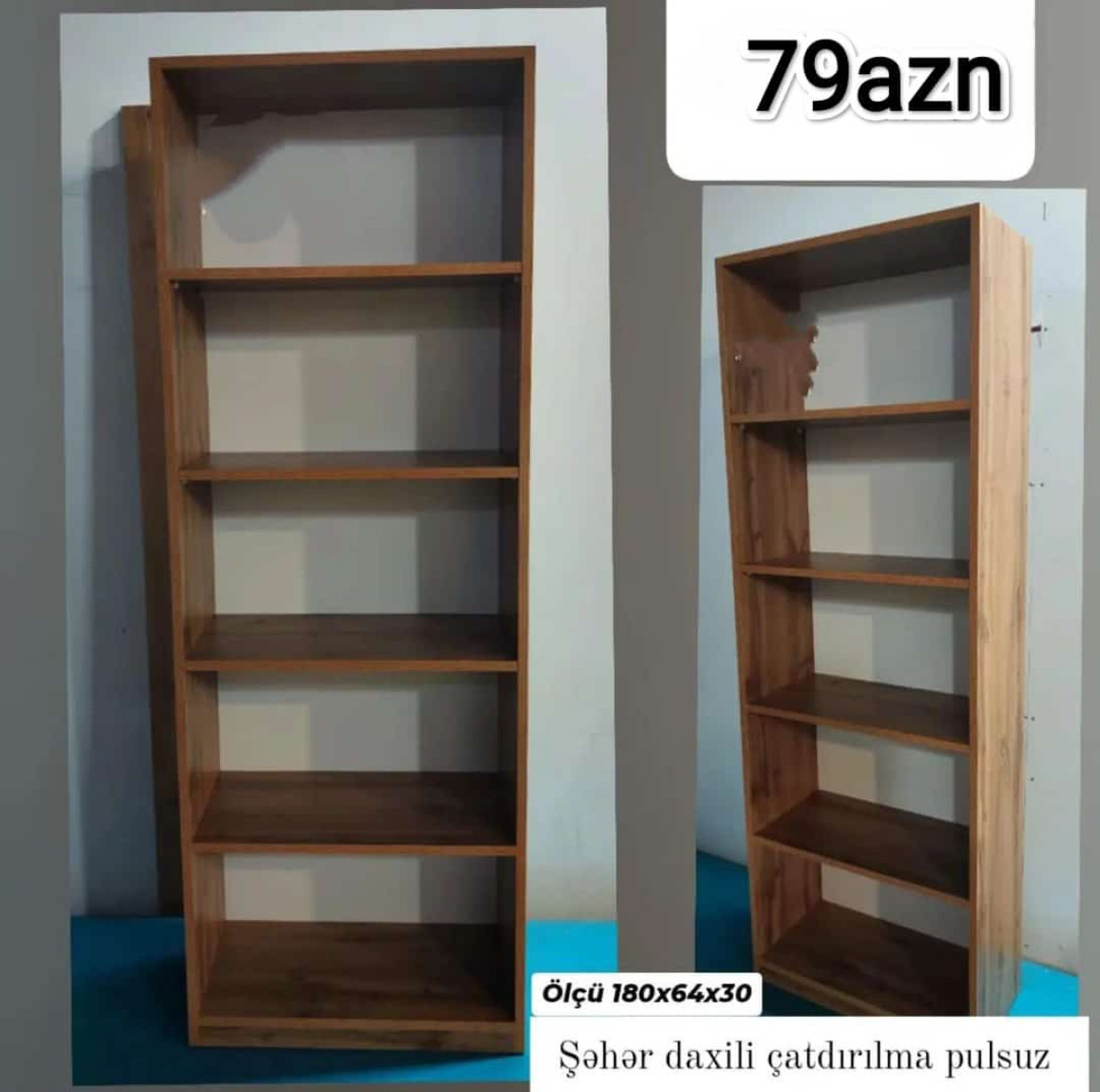 Kitab rəfi Sifarişlə hazırlanır Rəng seçimi var Ölçü