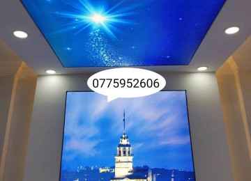 Dartma tavanlar 3D 5D 7D dartma tavan topdan satış mərkəzi
