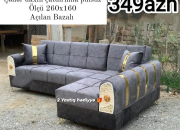 Künc divan Künc divan Sifarişlə hazırlanır Rəng seçimi var Açılır,