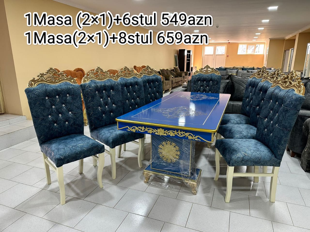 Masa dəsti Hazır əldə var Sifarişlə də hazırlanır Rəng