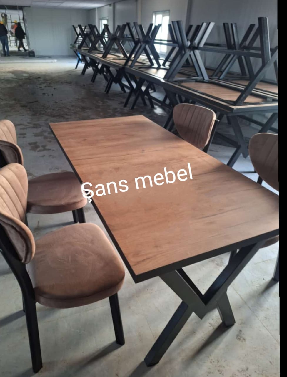 Masa və oturacaqlar Sifarişlə hazırlanır 1Masa 4stul Masa