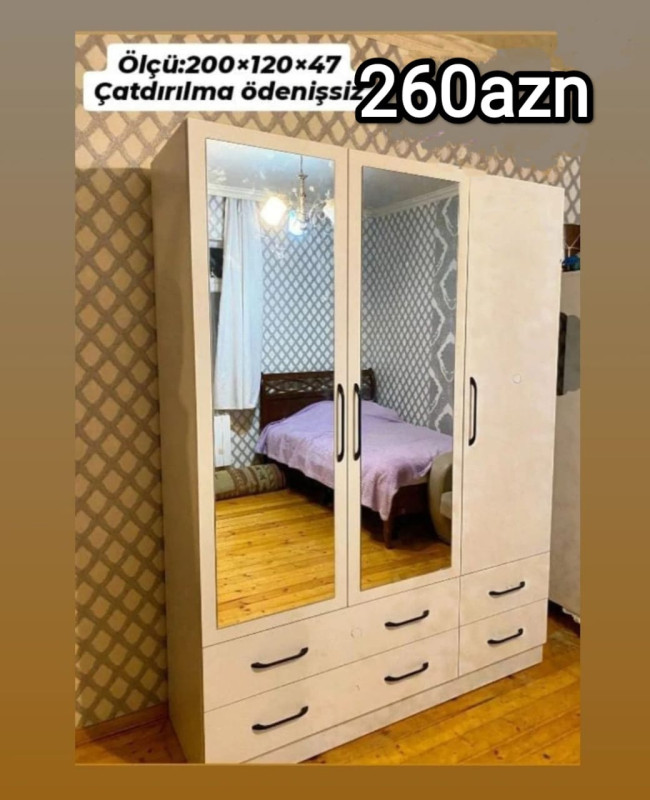 Paltar dolabı Paltar dolabı Sifarişlə hazırlanır Rəng seçimi var Ölçü