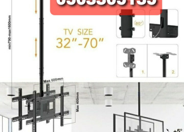32 düyümdən 70 düyümə kimi İki televizor asmaq üçün patalok