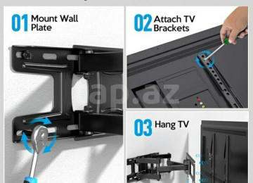 43-65 düyümə kimi divarda hərəkət edən iki qollu dala