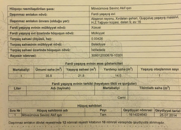 Xlrdalan 2 otaq heyet evi satllr 1.5 sot 55kv 49500 azn