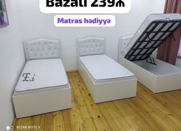 *Bazalı Çarpayı 239Azn💥* *Matras hədiyyə🎁* ✔️Rəng seçimi