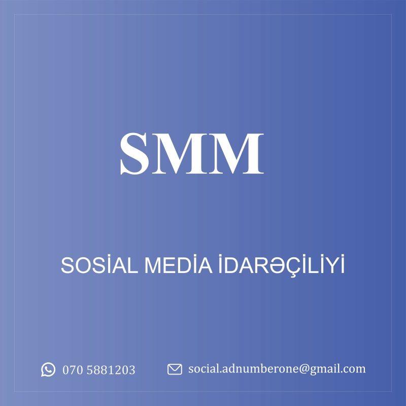 Sosial media idarəçiliyi 📢 Sosial şəbəkələrdə fərq yaratmağın vaxtıdır! 🚀