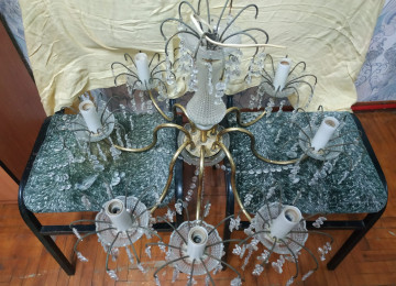 Çexoslovakiya istehsalı (Preciosa) xrustal retro stildə