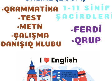 ONLİNE XARİCİ DİL KURSU: 1.İngilis dili 2.Rus dili 3.Alman