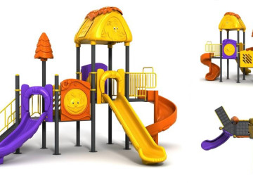 Açıq hava məkanında uşaq oyun meydançalarının,
