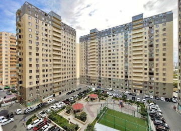 Qara Qarayev metrosu . Xəzər inşaat yaşayış kompleksində