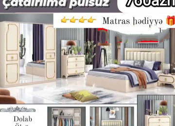Yataq dəsti Sifarişlə hazırlanır Rəng seçimi var Matras