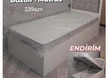 Bazalı çarpayı Sifarişlə hazırlanır Rəng seçimi var Matras