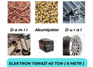 ● Əlvan və qara metalların yüksək qiymətlərlə qəbulu. ●