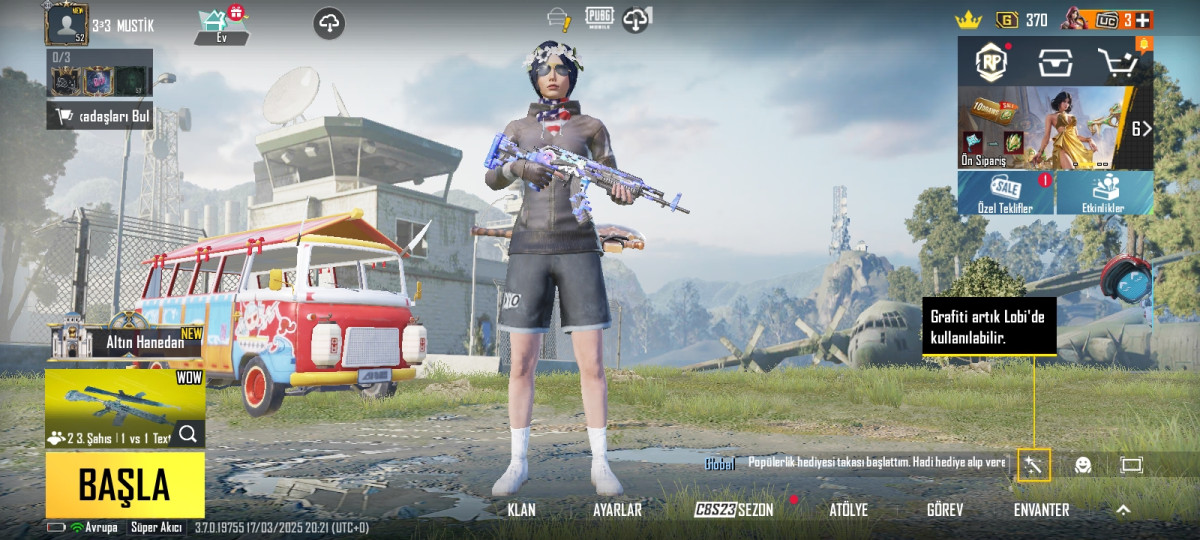 Pubg Hesabı Əlimyandı satılır çox təcilidi midili m762 4 səviyyə 5