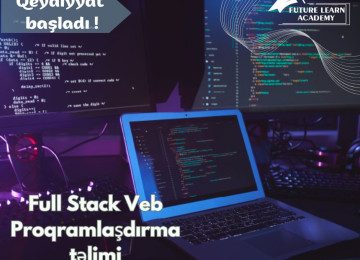 Peşəkar Full Stack Veb Proqramlaşdırma təlimi yeni qruplar