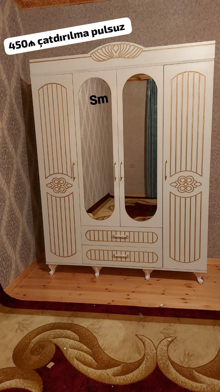 *4 Qapili Dolab şeher içi çatdırilma pulsuz qiymət 450azn*