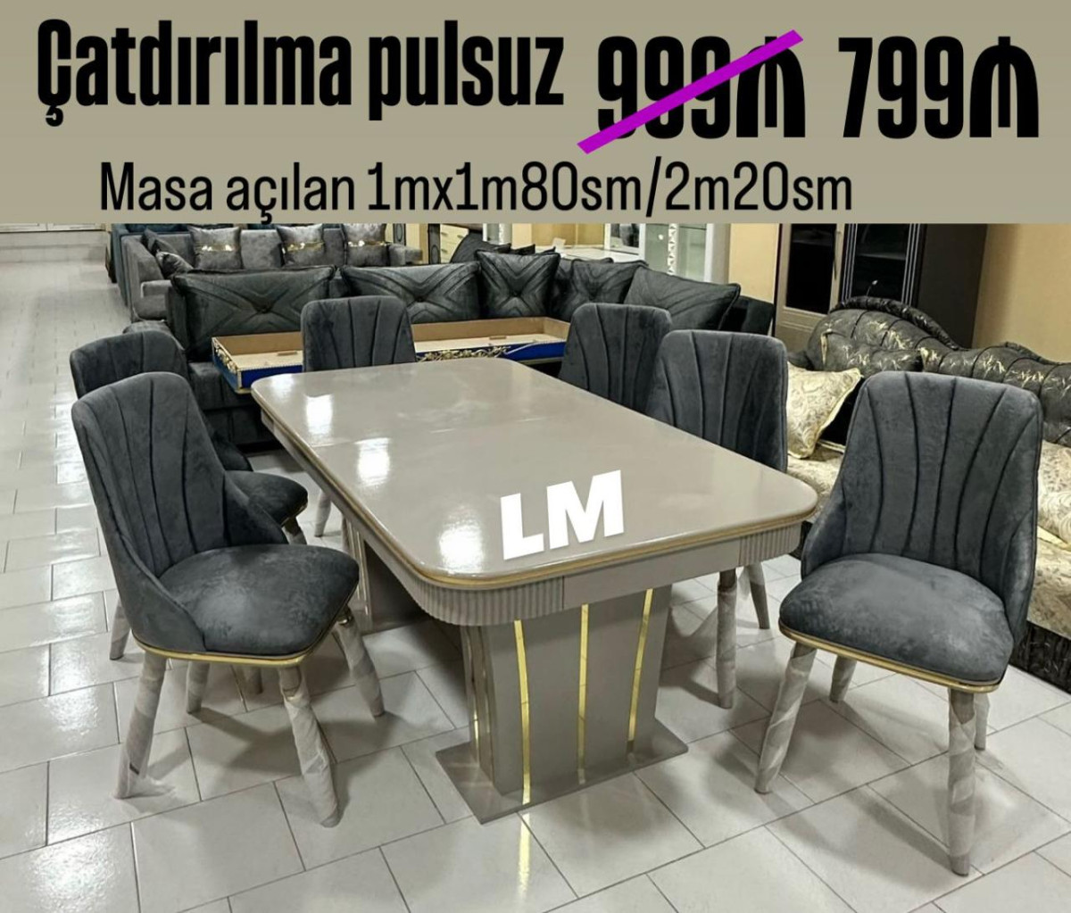 Stol stul desti *Möhtəşəm _Model_ masa dəsti* *Yüksək keyfiyyətlə* Qiymət :