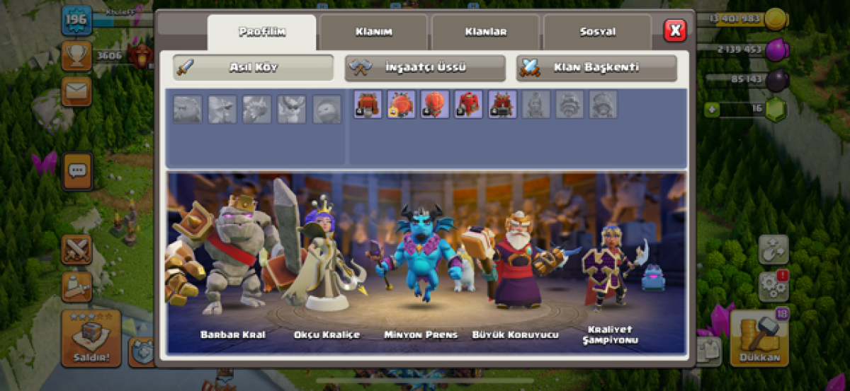 Clash of clans Köhnə hesabdır. 196 lvl dir. Həqiqətən çox ucuz qiymətə