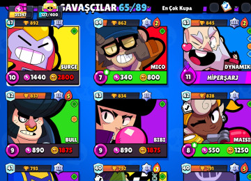 3 dəfə bravl pass açılıb 65 karakter var 35000 kupadı