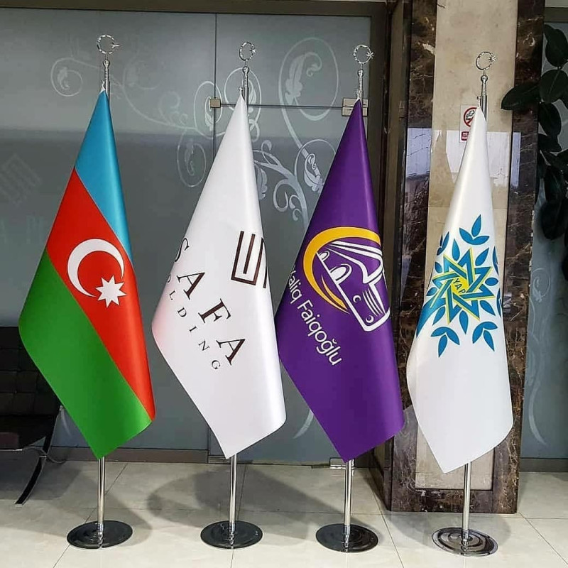 Şax Bayraq Çapı Bayraq Çapı Loqonuza uyğun bayraq çapı sifariş edə