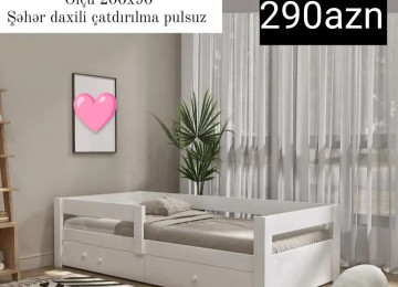 Uşaq çarpayısı Sifarişlə hazırlanır Rəng seçimi var Matras