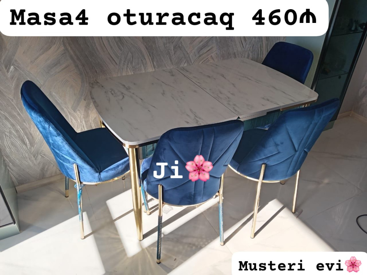 Stol stul desti kuxna üçün 🇹🇷Turkiye istehsali. Metbex masa desti Masa 4oturacaq Masa