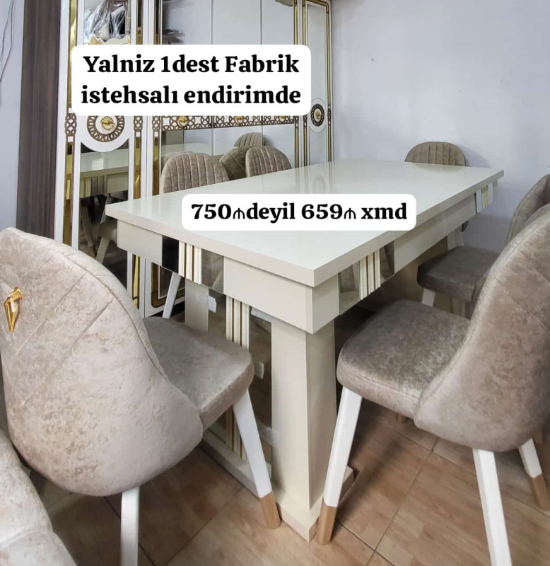 Stol stul desti Original Fabrik istehsalı Masa 90*1.80*2.20 tumbali masa