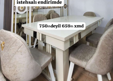 Original Fabrik istehsalı Masa 90*1.80*2.20 tumbali masa