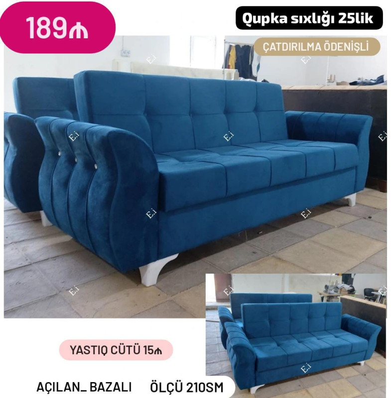 Divan sifarişle hazırlanır *Divan 189 Azn💥* ✔️Rəng seçimi var ✔️Açılan və Bazalı