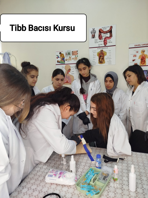 Tibb bacısı (qardaşı) kursu 🥼💉 Tibb bacısı (qardaşı) 1 illik kursdur. Dərslər nəzəri və