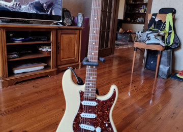 Fender Stratocaster Elektrik Gitara və Fender FM 212R 100W