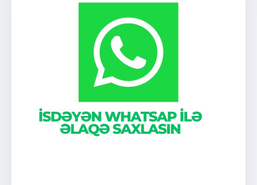MƏNİMLƏ ƏLAQƏ SAXLAMAQ İSDƏYƏN AŞAĞİDAKİ WHATSAPP NÖMRƏSİ