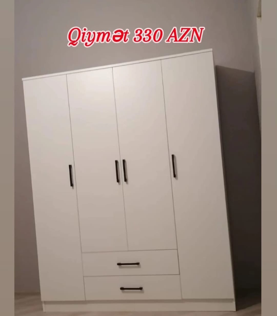 4Qapili şkaf Sifarişlə hazırlanır Rəng seçimi var Ölçü