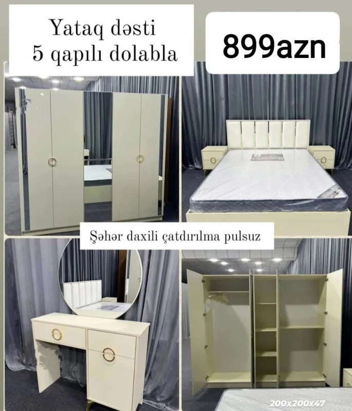 Yataq mebeli Sifarişlə hazırlanır Rəng seçimi var Matras