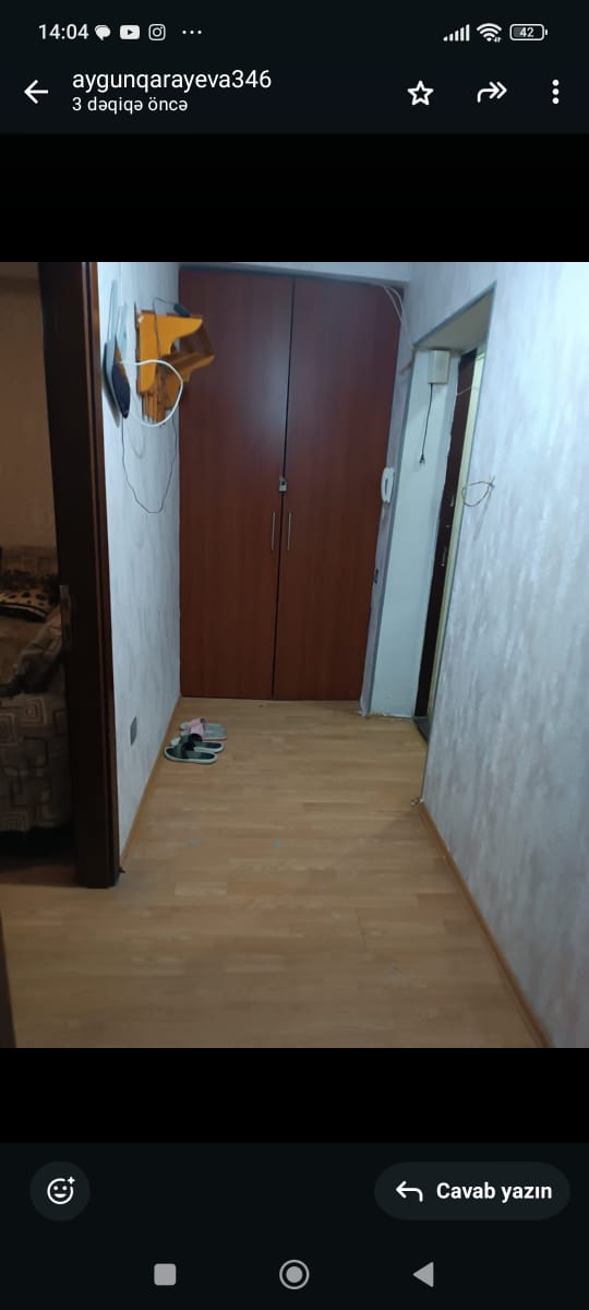 Riyyat ticaret Merkezi 2 otaq menzil kiraye verlir qaz islq