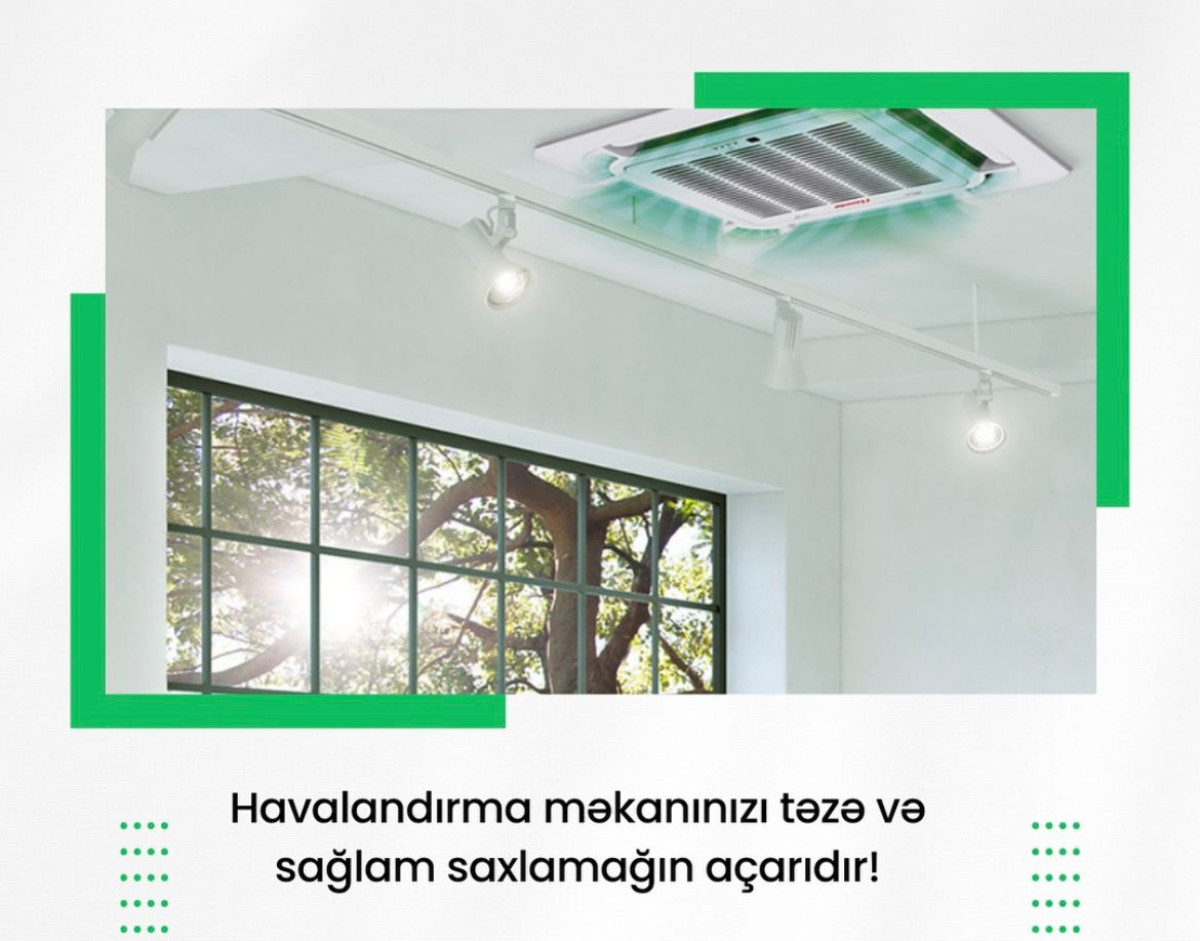Havalandırma sistemlərinin satışı və quraşdirilması