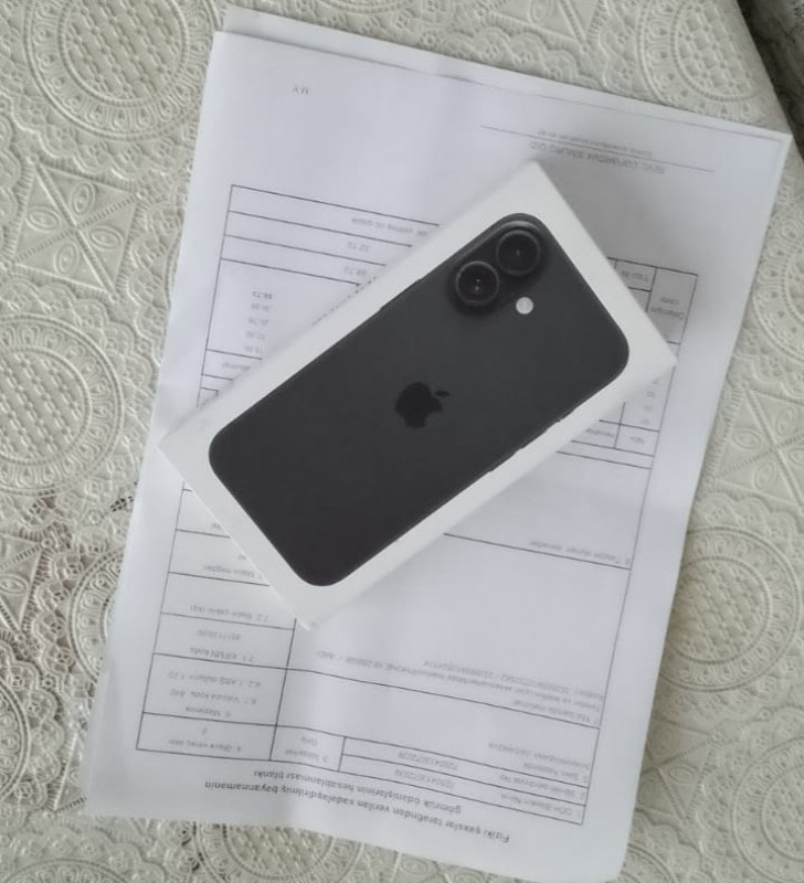 İphone 16 (256gb) yaddas Qara Rəng Fikri ciddi Olan şexsler narahat etsin!