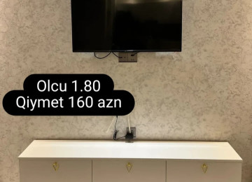 Tv altı Sifarişlə hazırlanır Rəng seçimi var Ölçü 180sm