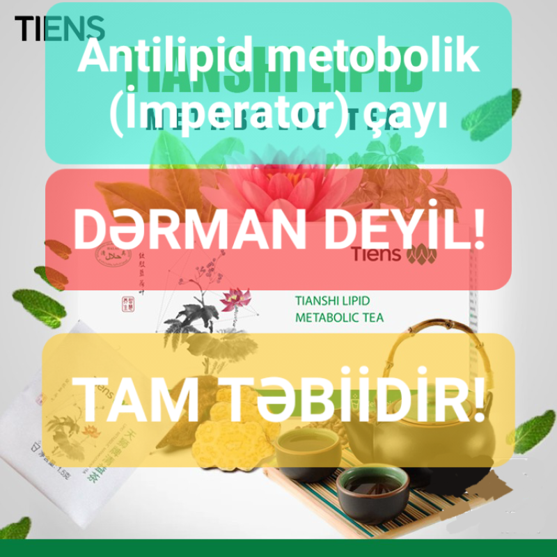 Antilipid metobolik çay (İmperator çayı) Tərkibi: -6 növ