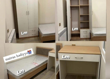 *Gənc oda🤴 ÇARPAYI+DOLAB+Yazı masası*_ 💥 Yeni və sifarişlə