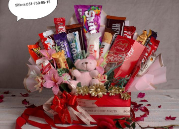 Hediyye buketleri sifarisle hazirlanir Sifarisler en az 1-3